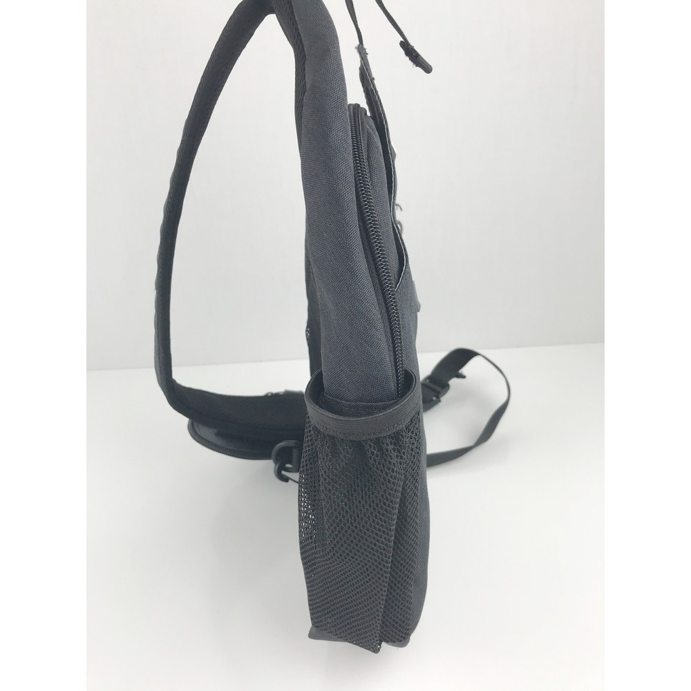 WATERFLY Black Nylon Sling Bag Backpack Crossbody Chest Pack Outdoor‎ Travel - Picture 14 of 16